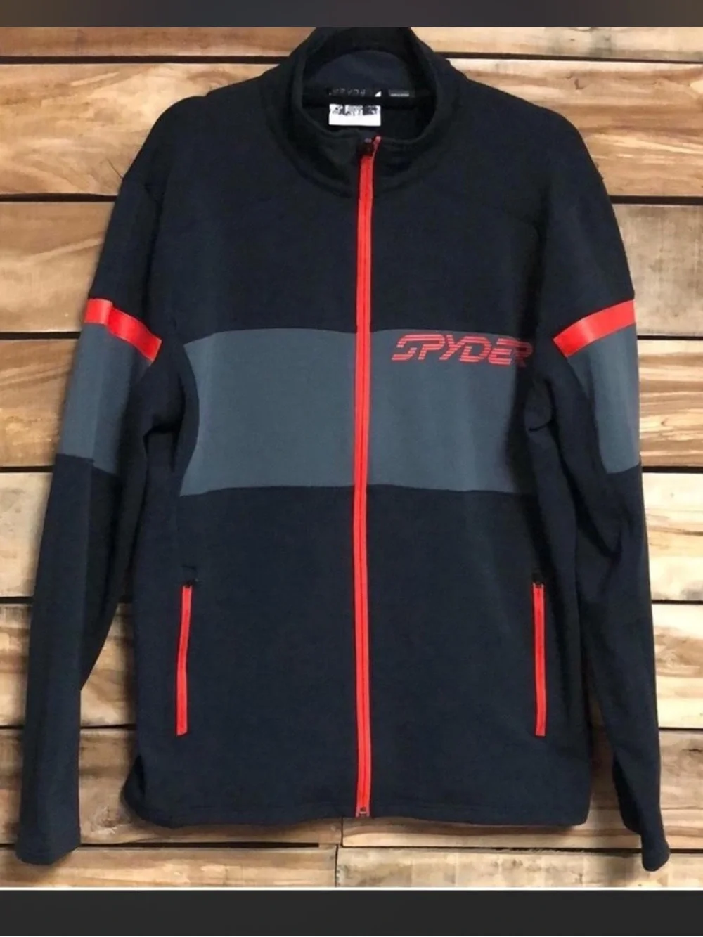 Spyder men’s zip up jacket large